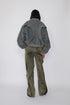 CIRCLE RIB WASHED MA-1 -GRAYISH KHAKI-
